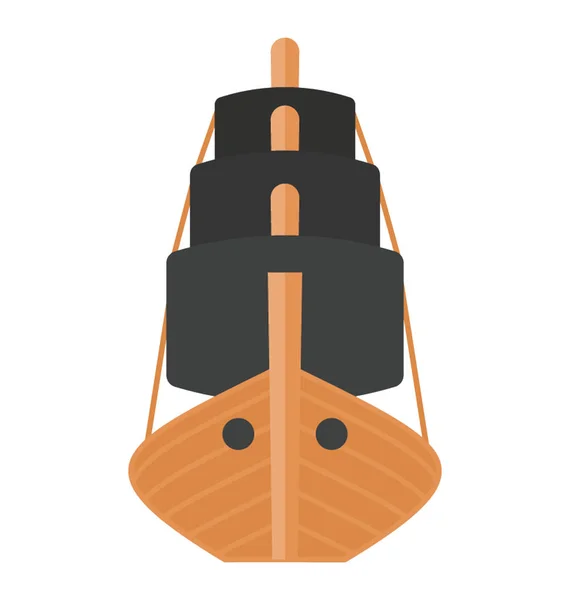 Používaný Jen Pirátská Loď Piráti Loď — Stockový vektor