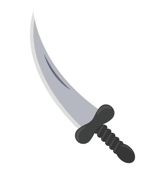 Ein Piratenschwert Auch Japanisches Schwert Genannt — Stockvektor