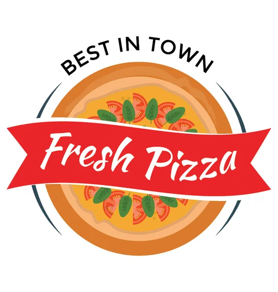 Ikona Projekt Restauracja Świeżej Pizzy — Wektor stockowy