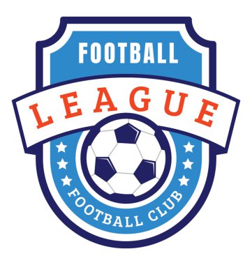 Futbol Ligi temsil eden bir top logo