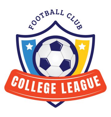 Futbol Ligi temsil eden bir top logo