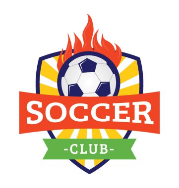 Futbol kulübü temsil eden bir futbol rozeti