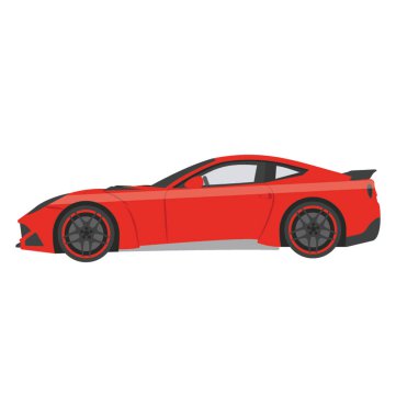 Yüksek hızlı spor araba supercar kavramdır 