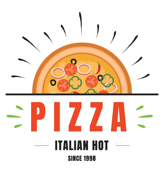 Beautiful Icon Design Pizza Hut — Stock Vector