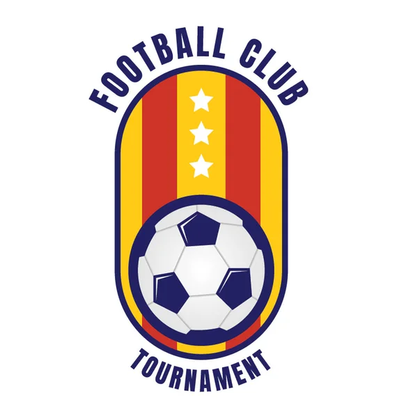 Logotipo Clube Campeões Futebol Emblema — Vetor de Stock