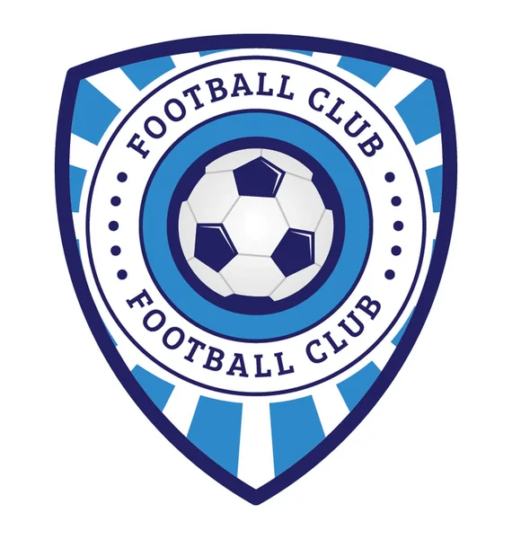 Logo Klubu Piłki Nożnej Znaczek Reprezentowania Piłce Nożnej — Wektor stockowy