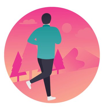 Bir kişi bir yolda yürüyor 