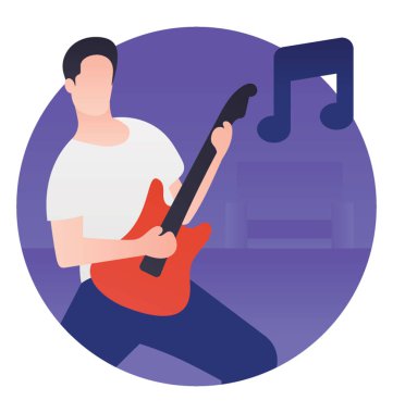 Gitar çalmak ve eğlenmek bir çocuktur 