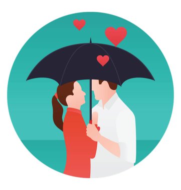 Bir çift şemsiyesi altında iyi zaman yaşıyorsanız