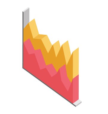 Zikzak çizgiler sahip alan grafiği 