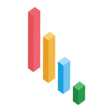 Dikey çubuk grafik grafik gösterimi, bu bir çizgi grafik olarak da adlandırılan 