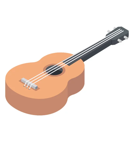 Une Guitare Instrument Musique Symbolique Concert — Image vectorielle