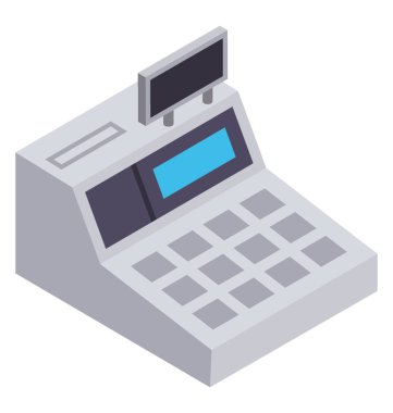 Numaraları para kasası bilinen sahip bir makine 