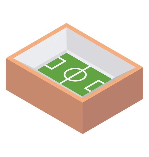 Terrain Football Pour Jouer Bas — Image vectorielle