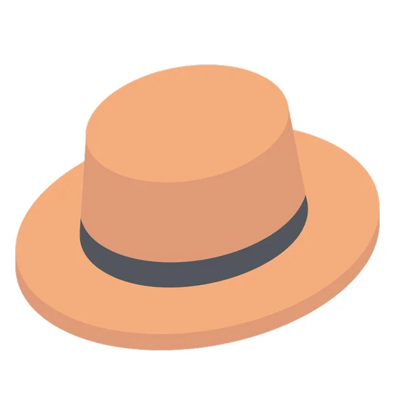 Sombrero Para Completar Atuendo Perfecto — Vector de stock