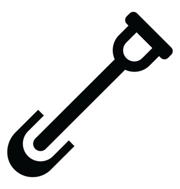 Bir kürek tarihlerde geniş bıçak ile araç, kürek 