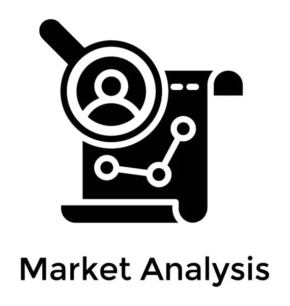 Analyse Marché Pour Recherche Commerciale — Image vectorielle