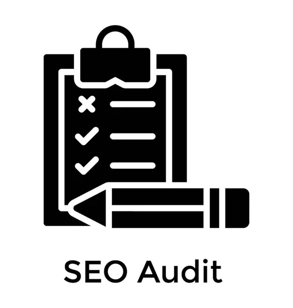 Auditoría Seo Para Auditoría Seo — Vector de stock