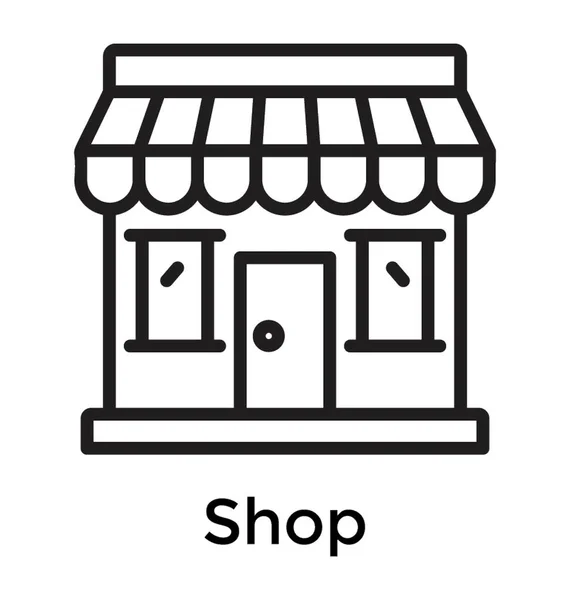 Mały Sklep Kiosk Zakupy — Wektor stockowy