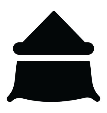 un çuvalı glif simge görüntüsünü tuval 