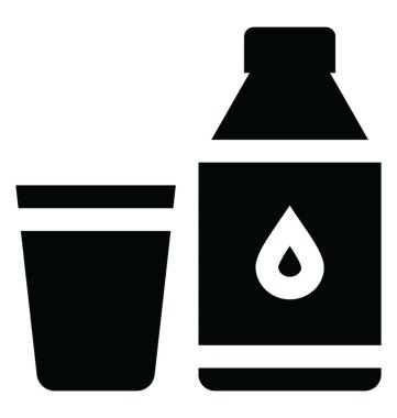 Kalsiyum zengin süt bir şişe