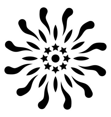 Havai fişek kutlama katı vektör simgesi