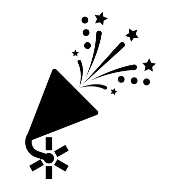 Örümcek havai fişek patlayıcı vektör simgesi