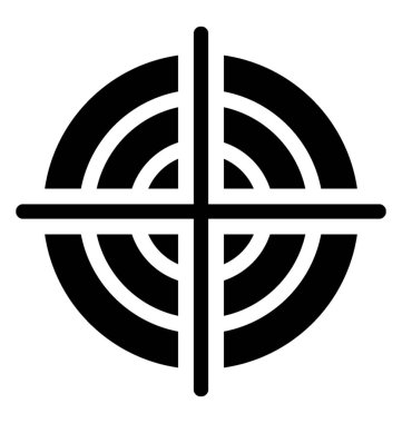 Hassas bir şey hedeflemek için bir odak noktasıdır 