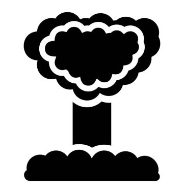 Askeri bir savaşta bir atom bombası patlama