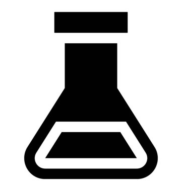 Laboratuvar deney için konik bir şişesi 