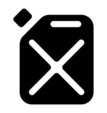 Yakıt galon benzin ile dolu bir kap