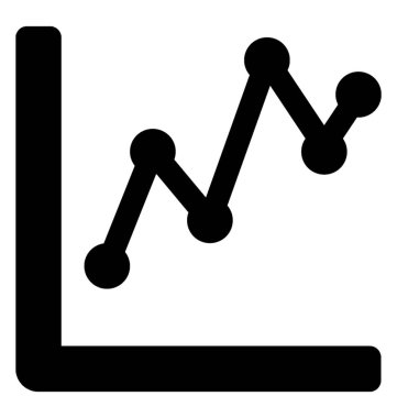 İstatistiksel grafik temsil eden bir çizgi grafik 