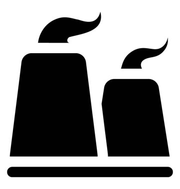 Duman gelme dışarı ile bir kimya sanayî 