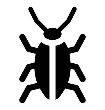 Altı uzun bacakları olan böcek simgesini ve iki anten tasvir hamamböceği