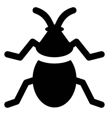 Acari'siniz tasvir bacakları olan bir böcek simgesini