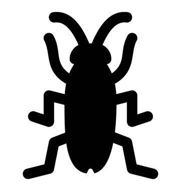 Bir böceğin Ateşböceği resmeden bir ampul sahip simgesi