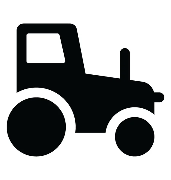 Glyph Icon Design Tractor — Stock Vector