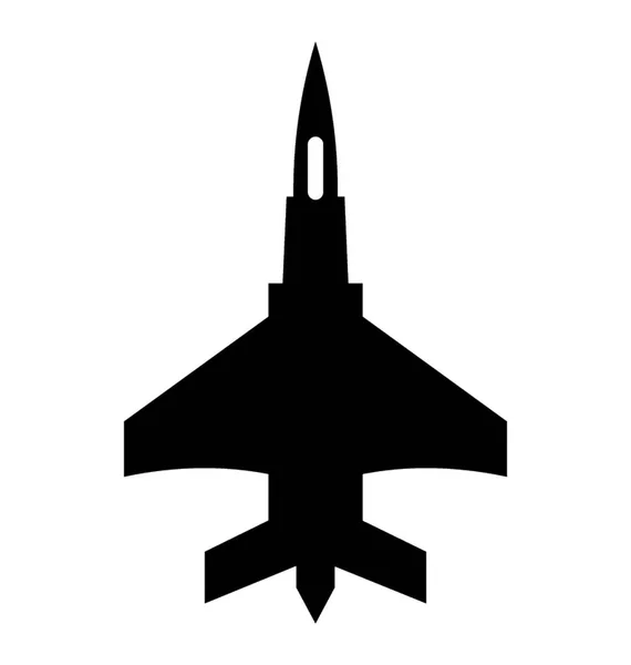 Düsenflugzeug Militärkriegen Eingesetzt — Stockvektor