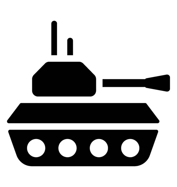 Tanque Del Ejército Utilizado Por Militares — Vector de stock