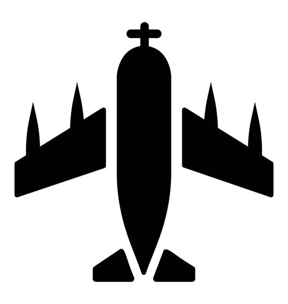 Avión Utilizado Guerras Militares — Vector de stock