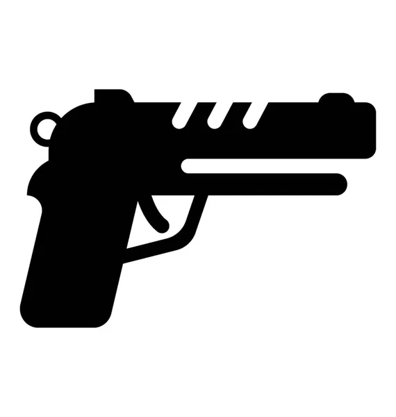 Egy Pisztoly Revolver Használt Megölni Valakit — Stock Vector