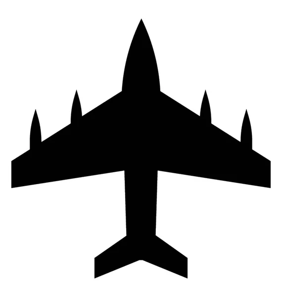 Avión Utilizado Guerras Militares — Vector de stock