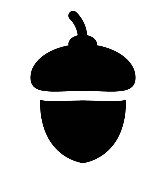 水果干果命名橡子 健康饮食 — 图库矢量图片