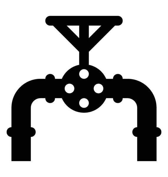Трубопровідні Клапани Використовуються Газової Або Сирої Нафтової Служби — стоковий вектор