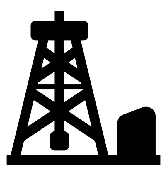 Нефтяная Скважина Морского Бурения — стоковый вектор