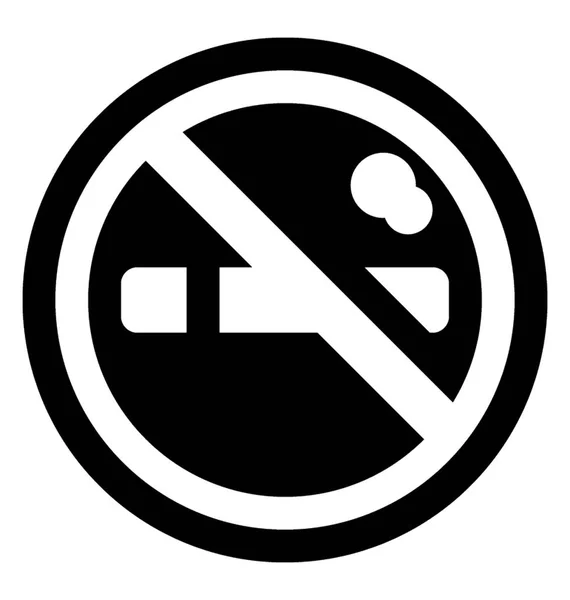 Nem Dohányzó Jelképe Dohányzás Figyelmeztetés — Stock Vector