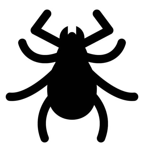 Ikona Malého Hmyzu Roztočů — Stockový vektor