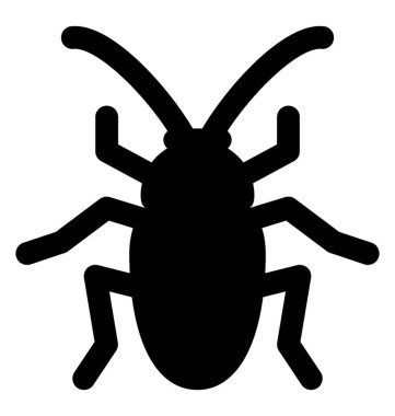 Altı uzun bacakları olan böcek simgesini ve iki anten tasvir hamamböceği