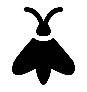 Bir böceğin Ateşböceği resmeden bir ampul sahip simgesi