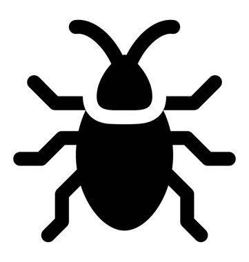 Altı uzun bacakları olan böcek simgesini ve iki anten tasvir hamamböceği